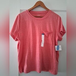 Arizona Jean Co Coral Pocket Tee | XL | Semi‑Fit | NWOT